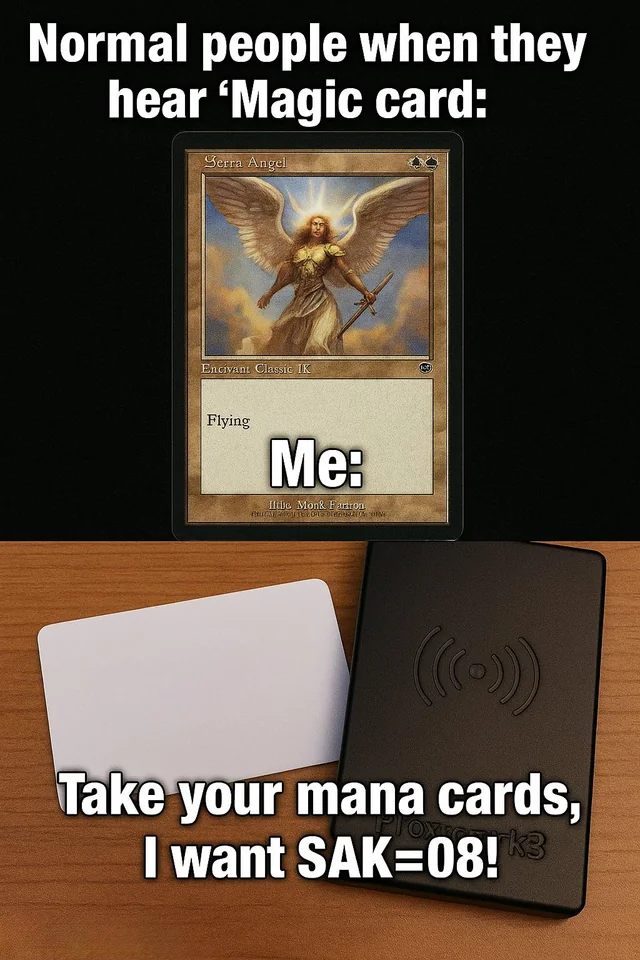 Magic Card Meme for Hackers
